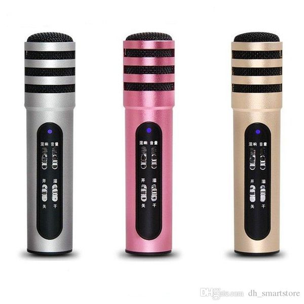 

new c6 cr100 mobile phone singing all the people k song microphone andrews computer broadcast microphone external accompaniment
