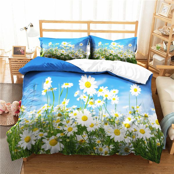 

a bedding set 3d printed duvet cover bed set flowers plant home textiles for adults bedclothes with pillowcase #xh20