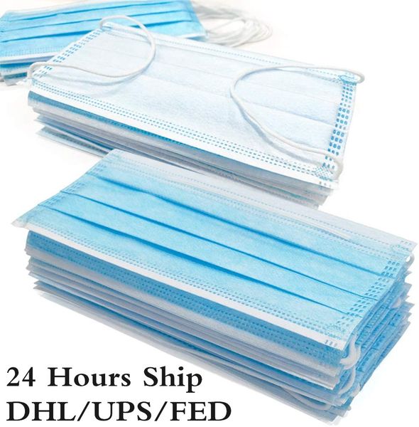 

disposable face covers, 3-ply safety and breathable mouth covers for personal health air pollution face mask mouth cover