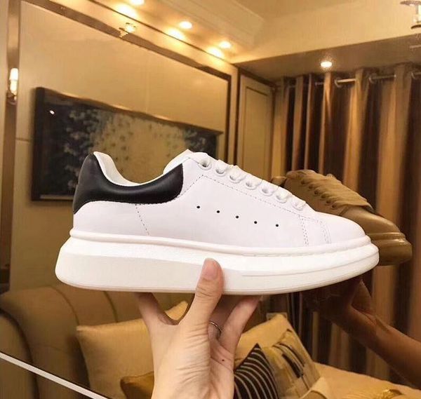 

beat designer shoes trainers reflective white leather platform sneakers womens mens flat casual party wedding shoes suede sports t01, Black