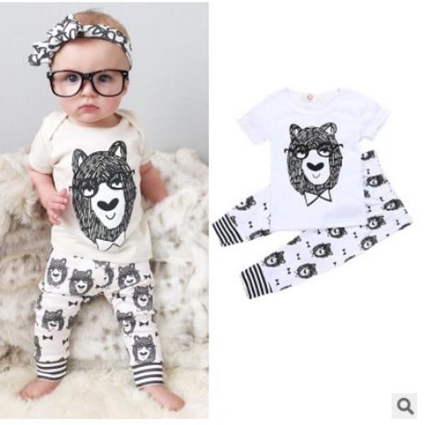 

designer baby clothes suits boys 2019 summer letter print trousers girls fashion casual shirts pants long sleeve outfits 10 styles, White