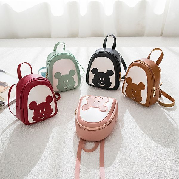 

contrast color backpack korean new women's bag casual simple shoulder bag backpack schoolbag