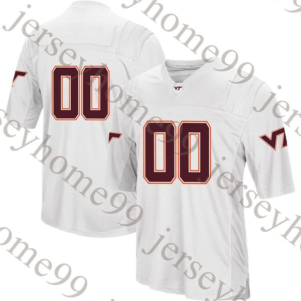 

Custom Virginia Tech Hokies College Football white Orange Stitched Any Name Number Michael Vick Frank Beamer 2019 Jerseys