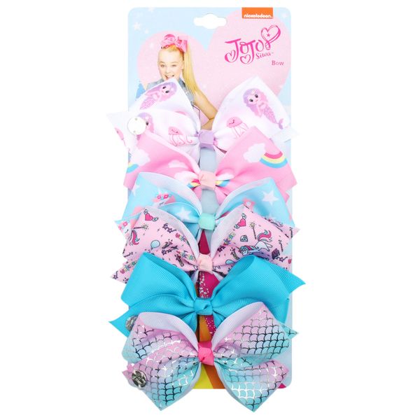 

5 inch jojo bow hairpin ribbon hair bows fashion girls hair accessories for baby children, Golden;silver