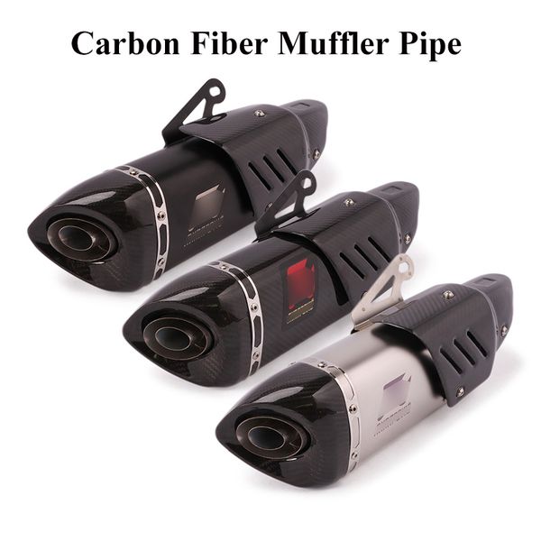 

universal motorcycle exhaust muffler tip pipe 51mm dirt bike exhaust muffler tail tube with db killer for gsxr 250 z800