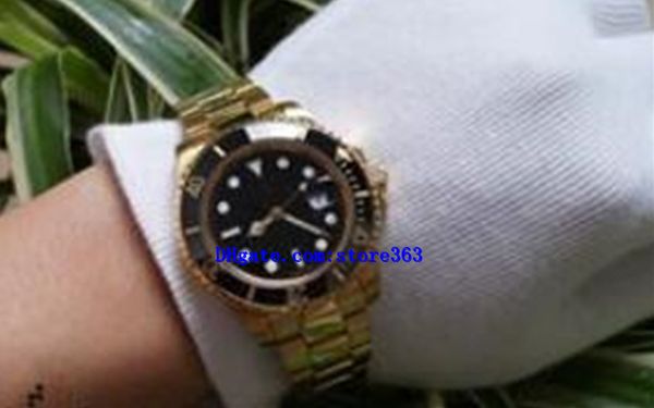 

glide lock clasp strap mens new automatic watch green watches 116610lv orologio automatico wristwatch orologi da uomo, Slivery;brown