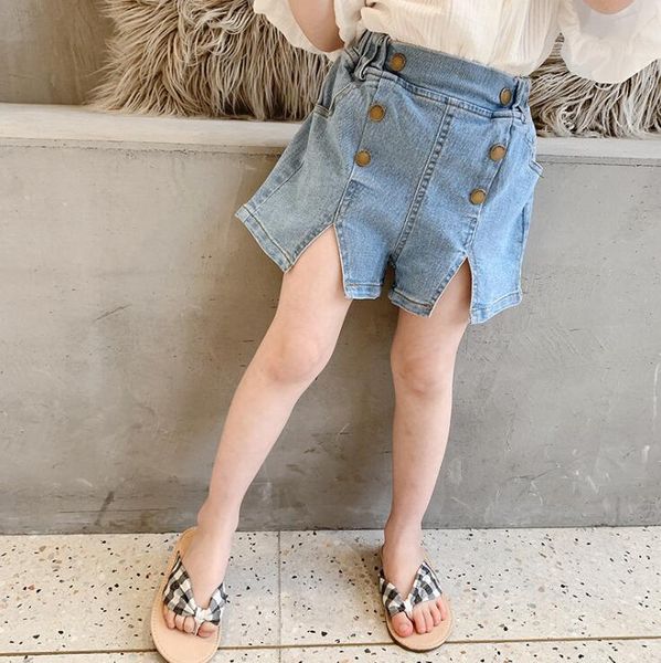 

2020 new girls denim shorts summer fashion girls shorts 2-7t ho719, Black
