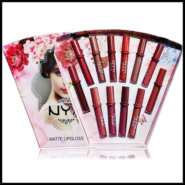 

epack nyx soft матовый lip cream 12 шт набор губная помада для губ matte знакомства metallics макияжа набор водостойкий макияж 12 цветов наб