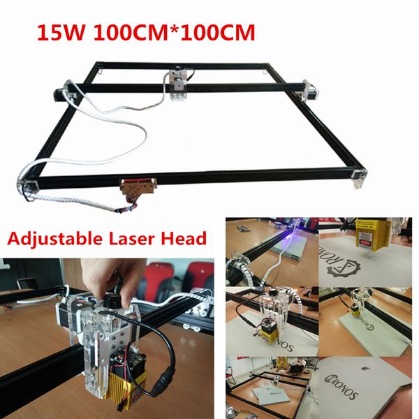 

15w la er engraving machine 100 100cm big area la er cutting machine wood router diy la er carving machine cnc router