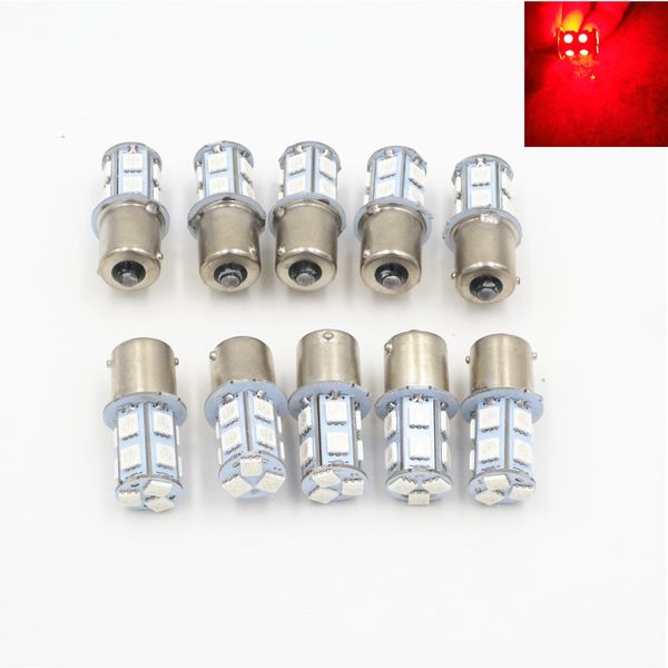 

xyivyg 10 x red 1156 g18 ba15s p21w 13 led smd turn signal rear light bulb lamp 12v 24v