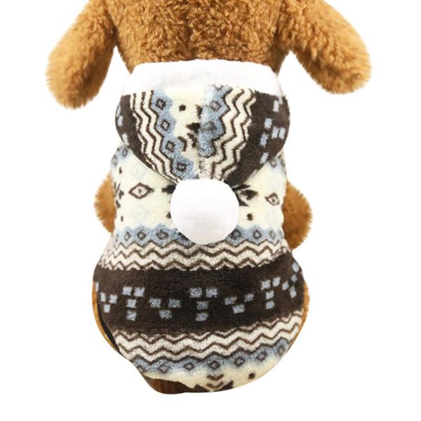 

dog hoodie pet cat dog christmas snowflake winter warm clothes dress thick clothes double snowflake cotton