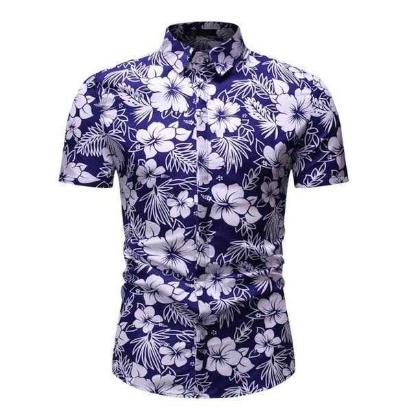 

мужская рубашка летняя мужская comfy printed отложной воротник slim fit с коротким рукавом рубашки топ блуза casual male мужчины высокого ка, White;black