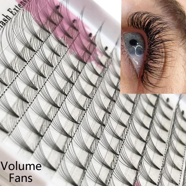 

false eyelashes 12 rows/case 3d~10d pre made russian volume fan lashes faux mink eyelash extensions handmade full natural long makeup