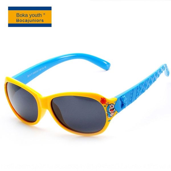 

children's cartoon doraemon personalized color matching polarized sun baby sunglasses sunglasses 813, Blue