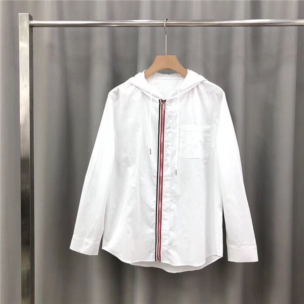 

luxurious brand design thom tb jackets sweatshirts men women clothes sweater fashion asymmetry streetwear outdoor hoodies browne coat, Gray;blue