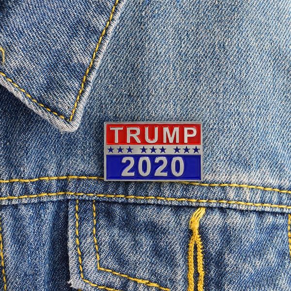 

trump 2020 brooches punk symbol badge coupon star admission tickets cool poker brooch coat jackets backpack lapel pins movie fans gifts