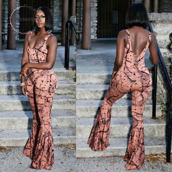 

fashion women jumpsuit ladies casual new summer sleeveless clubwear wide leg pant boot cut summer outfits, Black;white