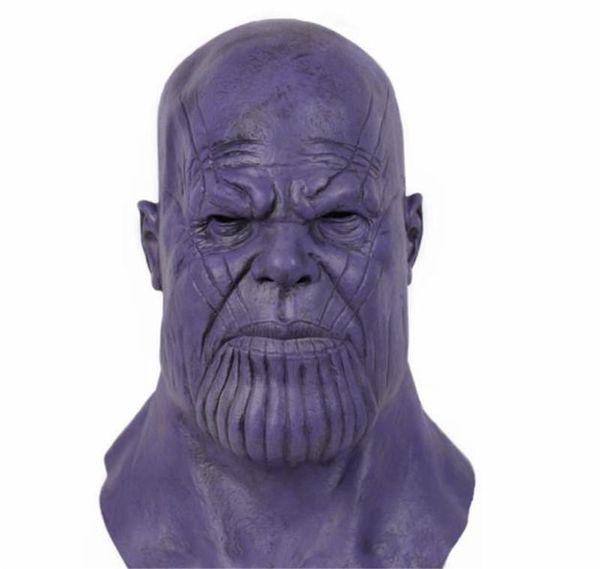 

thanos cosplay costume accessories avengers latex mask halloween dancing party collection props, Silver