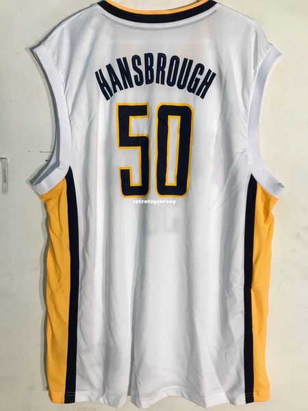 

ncaa retro jersey #50 tyler hansbrough white mens stitched vintage sleeveless vest jerseys, Gray