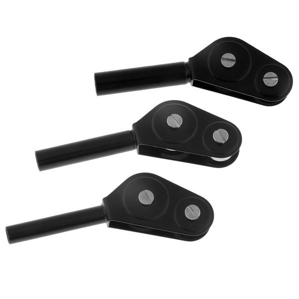 

3pcs fishing rod tip black stainless steel fishing rod roller guides 5mm 6mm 7mm