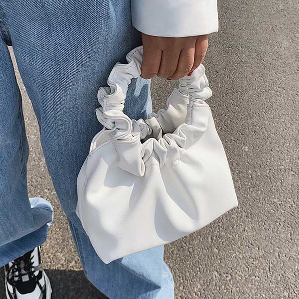 

дамы сумки летние сумки для женщин элегантный твердые ruched круглый wristlets женский мини pu кожа сумка totes