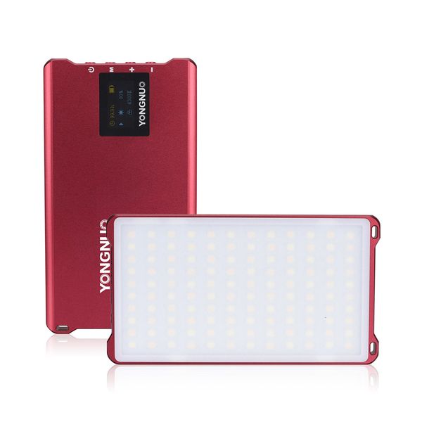 

yongnuo yn125 mini led заполняющая свет 3200-5600k фото лампа 120leds диммируемый встроенный аккумулятор для видео селфи принимая фото