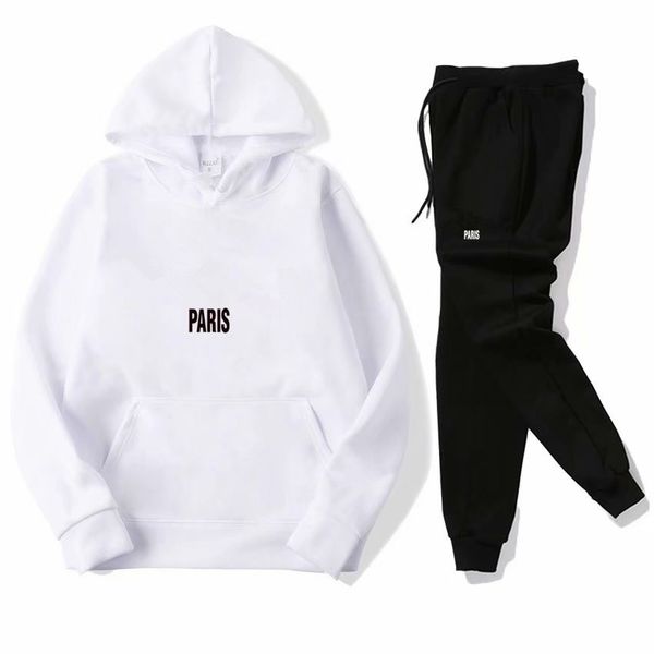 

mens tracksuit fashion designer hoodies+pants 2 piece sets solid color brand outfit suits 2019 tracksuits for mens, Gray