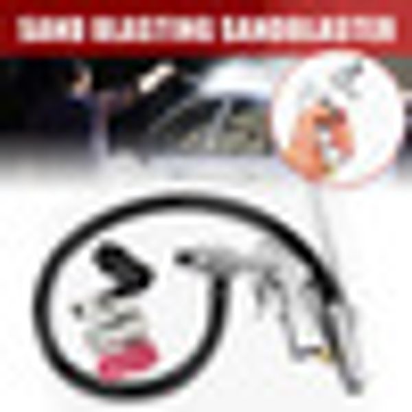 

7pcs air sandblaster sandblasting blast gun+nozzles+connector+tube derusting tool kit power tools