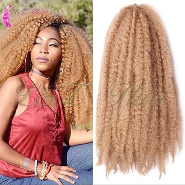 2019 Kanekalon Marley Braid Hair 18 Long Grey Blonde Heat