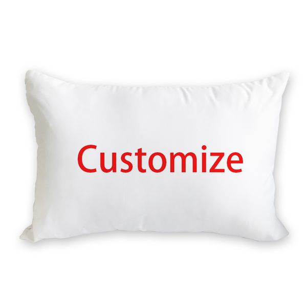 

40x60cm custom heat transfer print long pillow case cover for room promotion