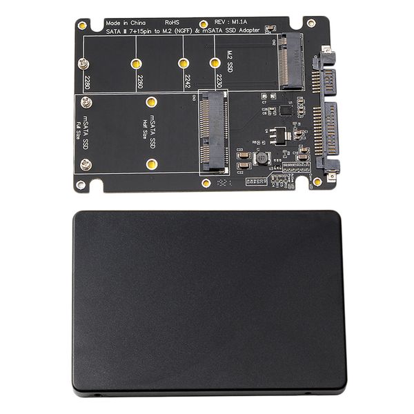

2 в 1 combo m. 2 ngff b-key msata ssd для адаптера sata 3.0