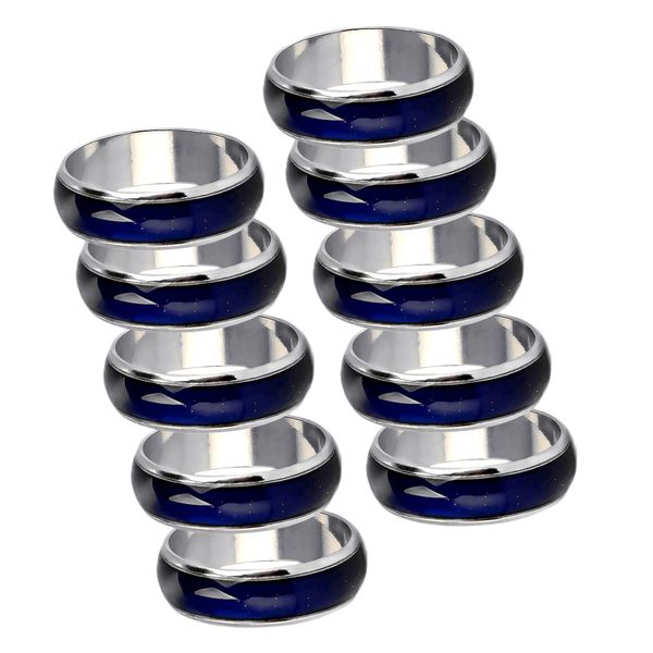 

mood ring - 10 pieces - excellent gift for friends, Golden;silver