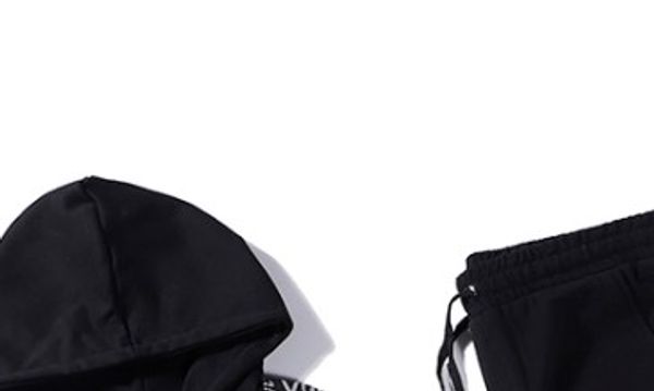 

горячие продажа мужские спортивные костюмы 2 цвета куртки + брюки спортивные костюмы идущие set college high street style наборы моды 191221, Gray