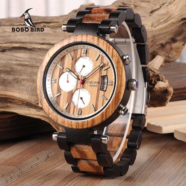 

bobo bird auto date display wood watch men relogio masculino business wrist swatches with v-p17 drop shipping, Slivery;brown