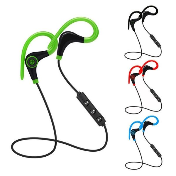 

portable wireless bluetooth headset hanging ear type in-ear music neckline sports headset with microphone can talk