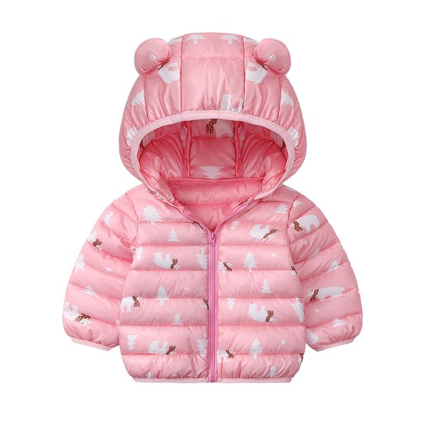

baby boys girls hooded coat winter lightweight down jacket cotton coat outwear clothes for toddlers kids, Blue;gray