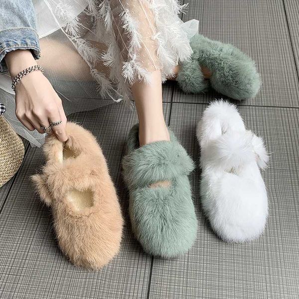 

2019 new warm plush loafers women flats shoes candy color hook & loop flat casual shoes woman flats comfortable ladies, Black