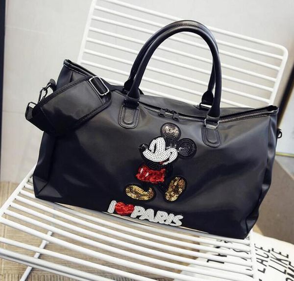 

sequin duffle bags 2020 new waterproof men women outdoor handbags shoulde women men packs home travelling storage stuff tote bags