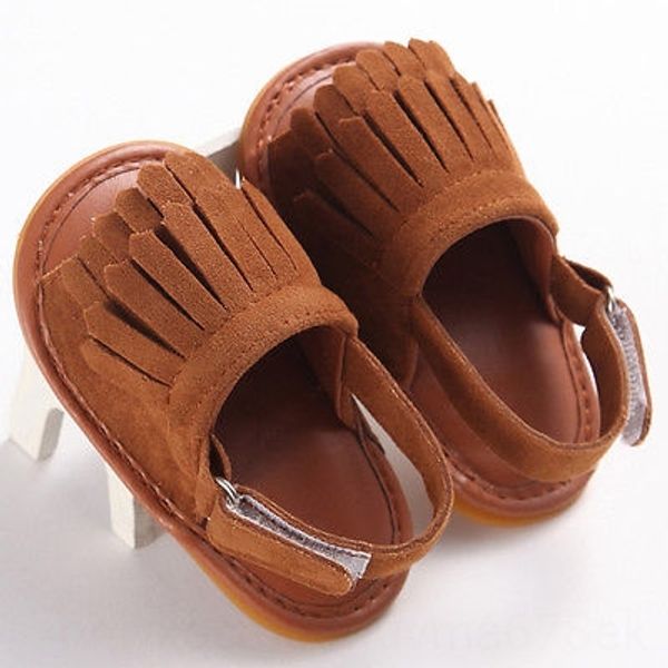 

2017 new summer soft rubber bottom baby girlstassel antiskid toddler tassel 2017 new summer soft rubber sandals shoes bottom baby girlstass, Black;red