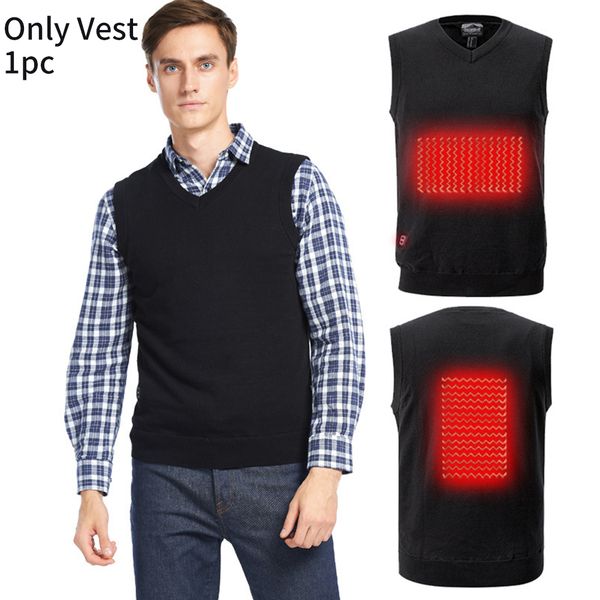 

men heated vest autumn winter home washable fishing pain relief thermal camping usb charging hiking warm outdoor adjustable, Gray;blue