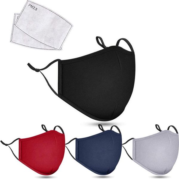 

pm2.5 anti-fog mouth mask 2 filters reusable protective mask universal anti-dust anti pollution face mouth mask