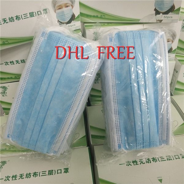 

одноразовые маски для мужские женские дезинфекции спирт 3layers свободно дышать нетканые маски здоровый устранимый лицевой щиток гермошлема