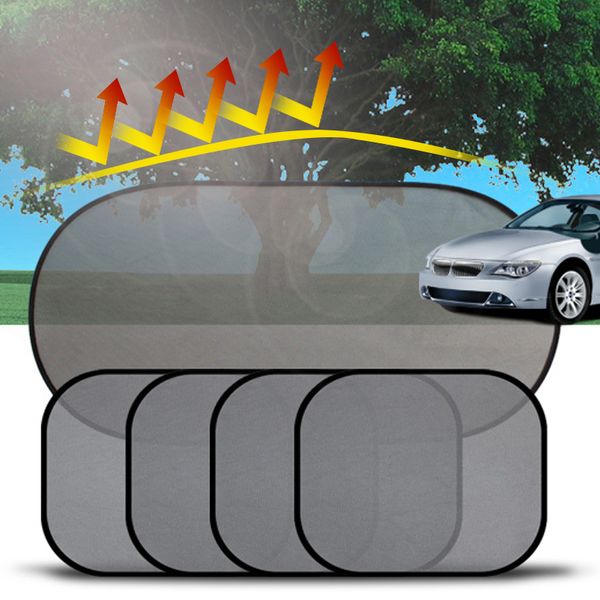 

5pcs 3d pcatalyst mesh sun visor window car sun visor shades cover windshield with sucker screen sunshade car curtain