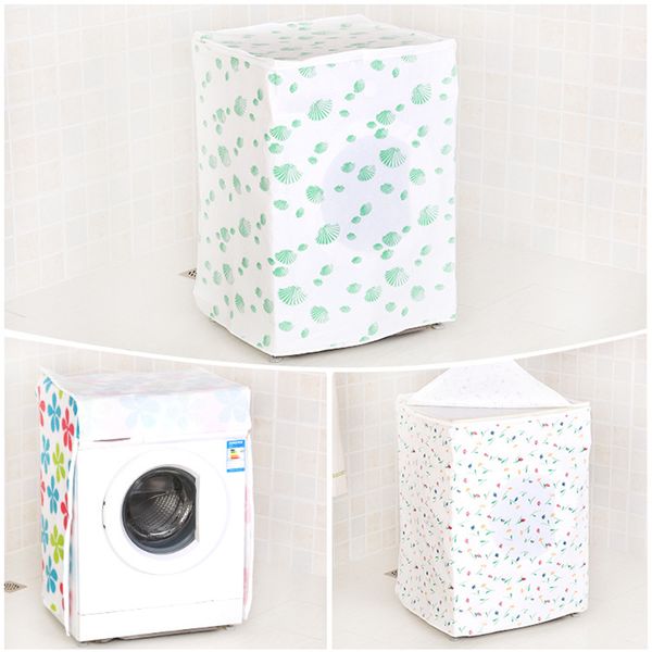 

household practical floral waterproof washing machine dust cover home organization and storage