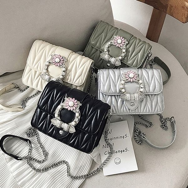 

bag new fashion exquisite shoulder messenger bag rhombus chain travel ladies