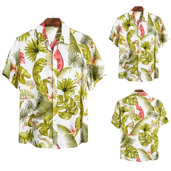 

2020 man spelling color all-match short sleeve shirt flax nation wind short sleeve shirt male cs153, White;black