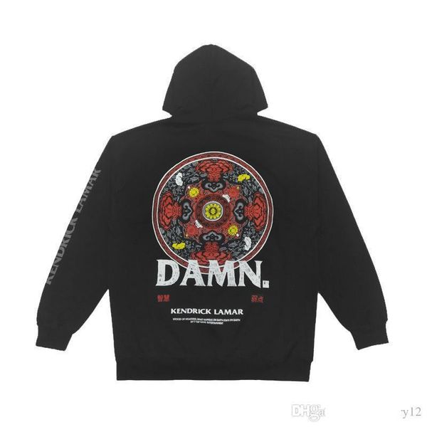 

mens designer hoodies letter printed tour hoodie ins hip hop sweatshirts ribbed long sleeve pullove m - 2xl, Black