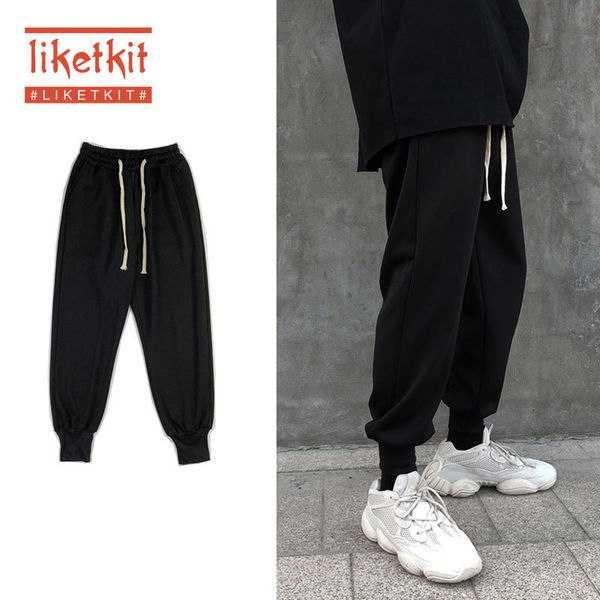 

liketkit mens winter harem pants 2019 mens hip hop black streetwear thick warm joggers pants man harajuku casual sweatpants ins