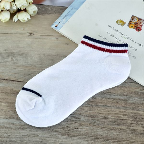 

1pairs унисекс в полоску удобные хлопчатобумажные носки тапочки короткие носки для женщин лодыжки кальцетины mujer дивертис, Black;white