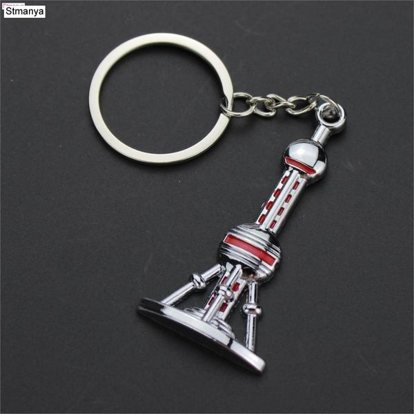 

new metal keychain men women car key chain fashion bag charm accessories key ring pearl, Slivery;golden